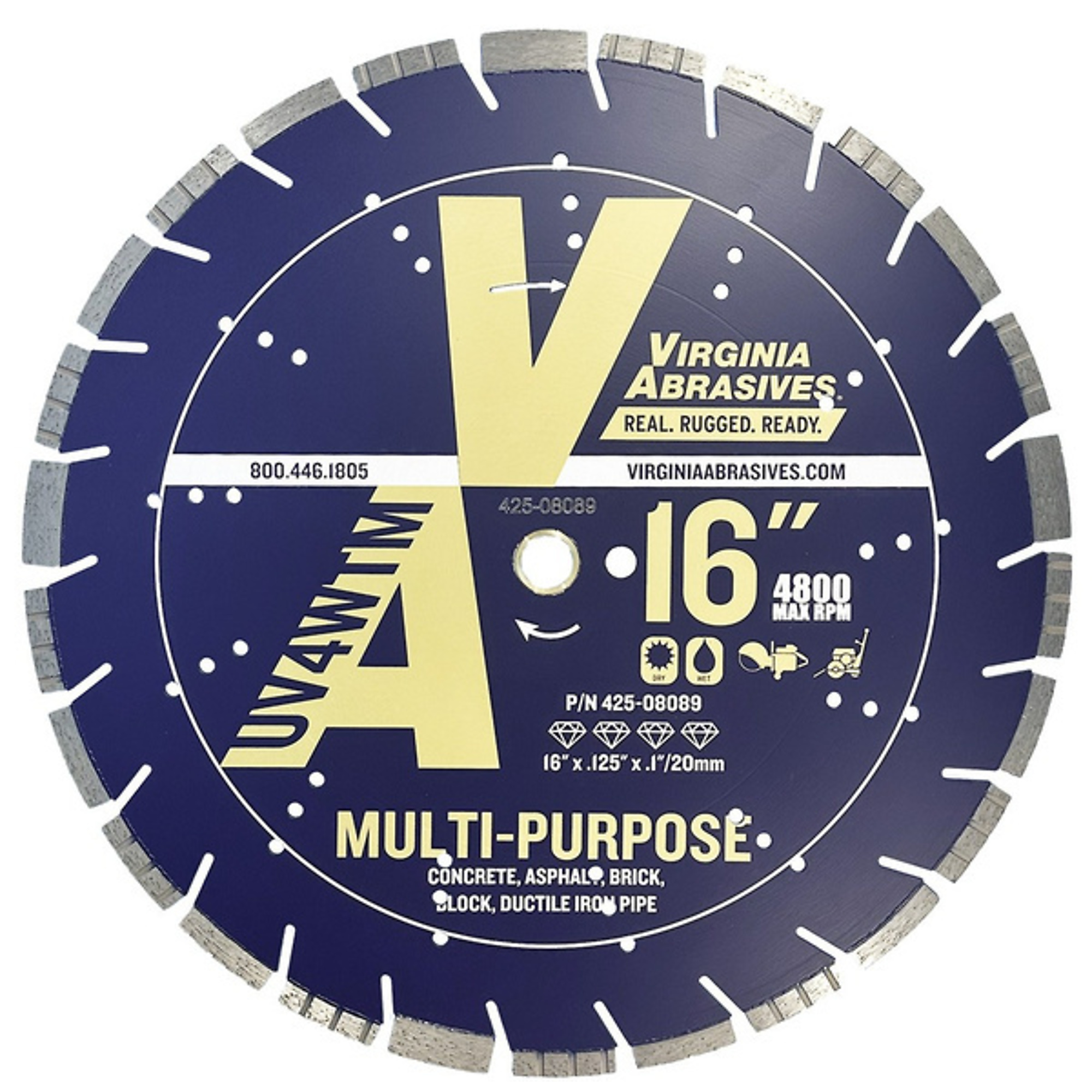 Virginia Abrasives, SAW BLADE, Included (qty.) 1 Model# 425-08089.VAB